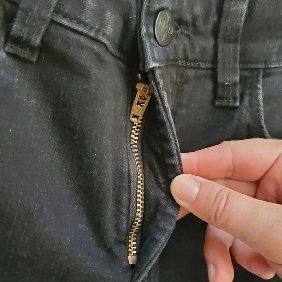 NYDJ Black Denim Alina Legging Jeans Size 4 - Picture 4 of 9